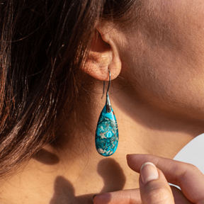 accessories : OceanEnergy Beschermings Traandruppelen Regaliet Oorbellen in van Pantino