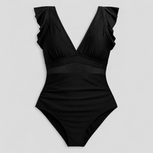 Women's Outfit : Melody | Dames Sexy Badpak met Netdetails in Zwart van Pantino