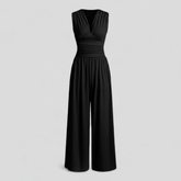 Women Set : Marsilia | Comfy Jumpsuit Dames met Top en Broek in Zwart van Pantino