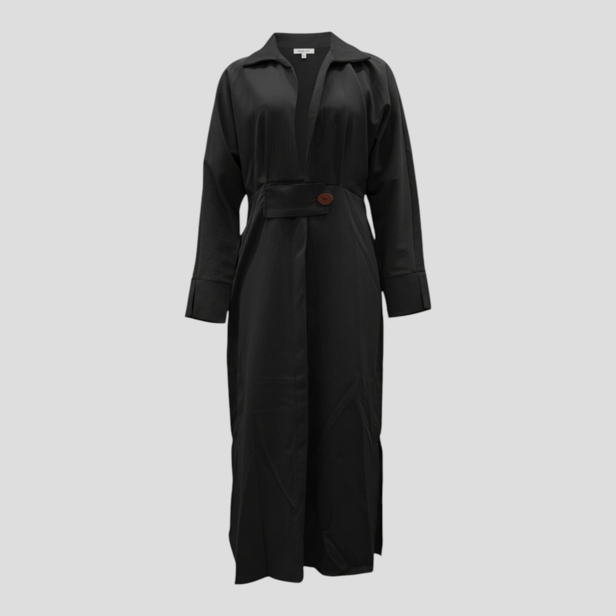 Women's Dress : Maggie | Dames Elegante Lange Maxi Jurk voor Zomer in Zwart van Pantino