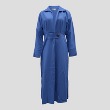 Women's Dress : Maggie | Dames Elegante Lange Maxi Jurk voor Zomer in Blauw van Pantino