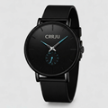Reloj Negro Azul - Cuarzo de Lujo Impermeable