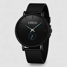 watches : Waterdicht Luxe Quartz Horloge in Zwart Blauw van Pantino