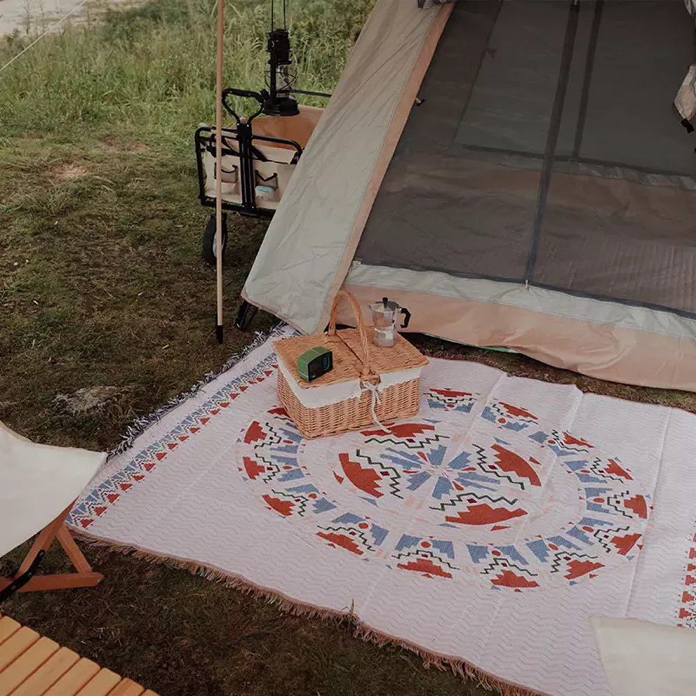 Boho Picnic Blanket | Trendy bohemian deken voor je buitenactiviteiten - B - - Pantino