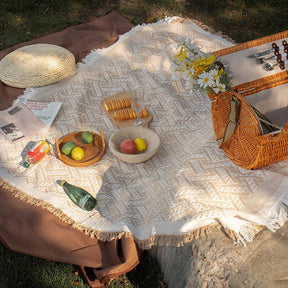 Boho Picnic Blanket | Trendy bohemian deken voor je buitenactiviteiten - C - - Pantino