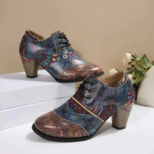 Laarzen Dames Boho Korte Leder – Premium Kwaliteit