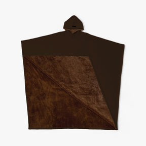 Lizett | Fleece Poncho met capuchon - Ultiem comfort en stijl- €25 : Lizett | Fleece Poncho met capuchon - Ultiem comfort en stijl in Terra van Pantinoshop
