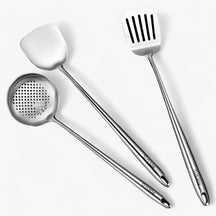 Kitchen Utensils : Roestvrij staal keukenapparatuur | Betrouwbaar, veelzijdig kookgerei in Lepel + Lepel met klap + schoenmakerslepel van Pantinoshop