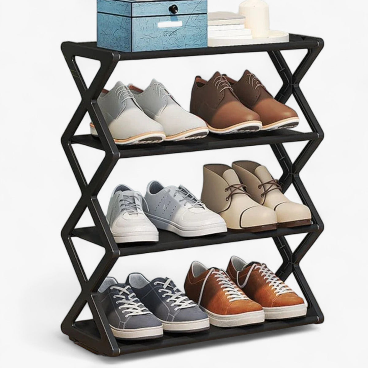 Shoe Racks & Organizers : Sam | Minimalistisch schoenenrek | Ruimtebesparend in van Pantino