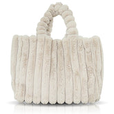 Morbida™️ Bont Zachte Schoudertas - Crème - Handbags - Pantino