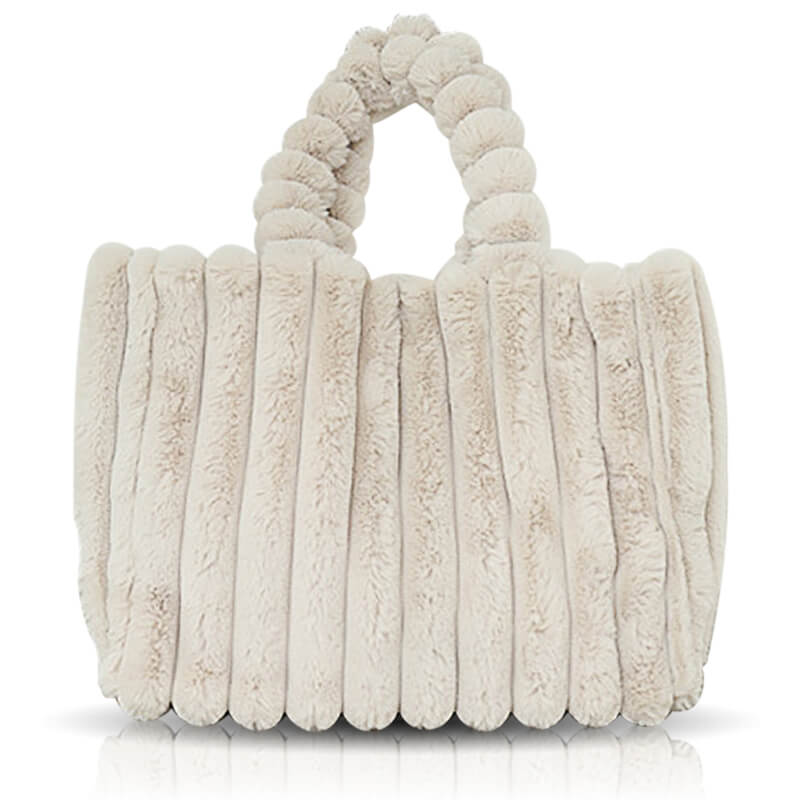 Morbida™️ Bont Zachte Schoudertas - Crème - Handbags - Pantino