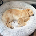 Cuccia per Cani Fluffy Calming Bed Caffè - Morbida Anti-Ansia per Cani Piccoli e Medi