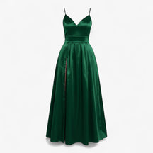 Dress : Camellia | Dames V-halsjurk in Groen van Pantino