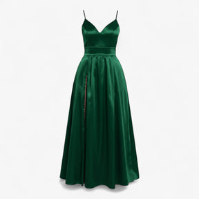 Dress : Camellia | Dames V-halsjurk in Groen van Pantino