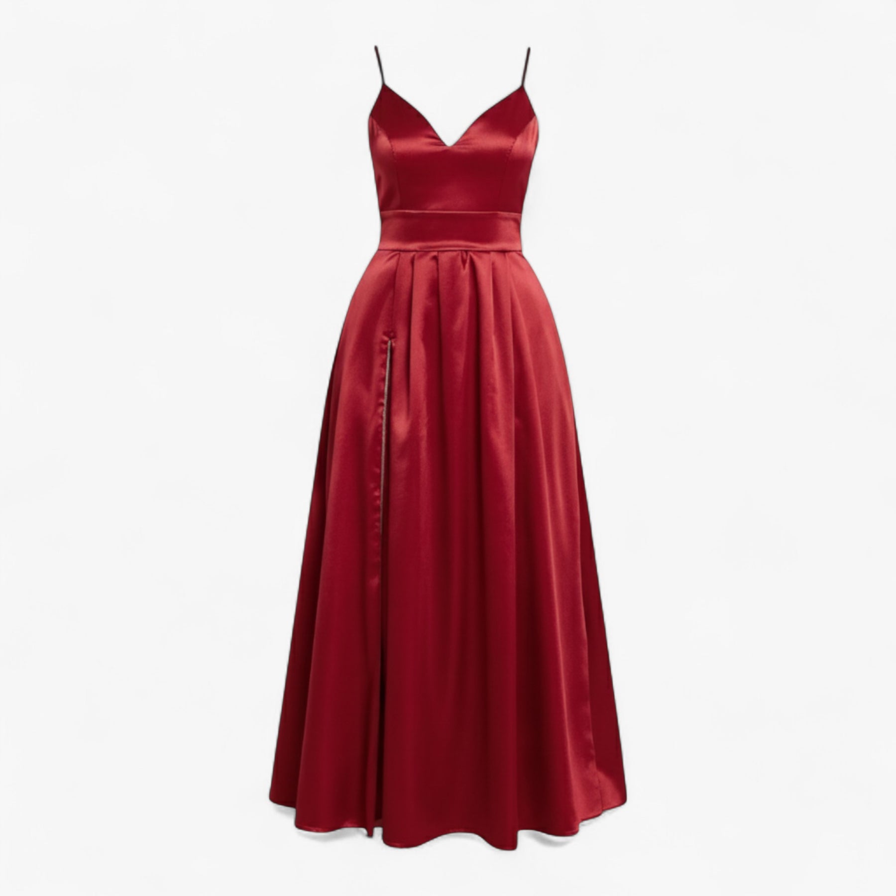 Dress : Camellia | Dames V-halsjurk in Rood van Pantino