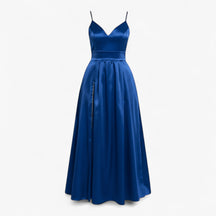 Dress : Camellia | Dames V-halsjurk in Koningsblauw van Pantino