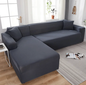 SofCove - Wasbare bankhoes |verlengt de levensduur, waterafstotend, rekbaar - Grijs - Chair & Sofa Cushions - Pantino