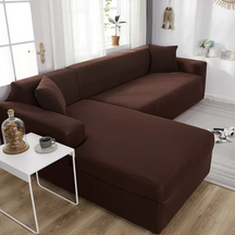 SofCove - Wasbare bankhoes |verlengt de levensduur, waterafstotend, rekbaar - Koffie - Chair & Sofa Cushions - Pantino