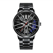 watches : Heren Horloge SportMan - Automatisch Uurwerk - Zwart Edelstaal in Grøn Blå van Pantino