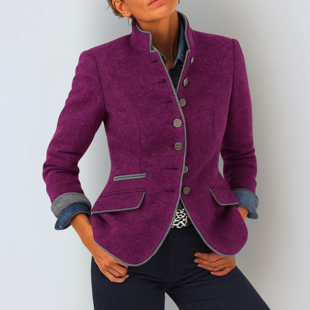 Elegant vest met opstaande kraag voor dames