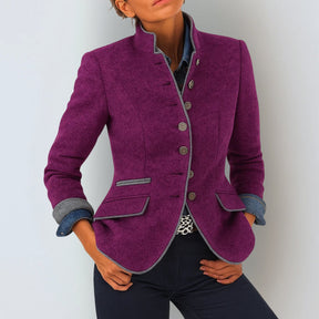 Elegant vest met opstaande kraag voor dames