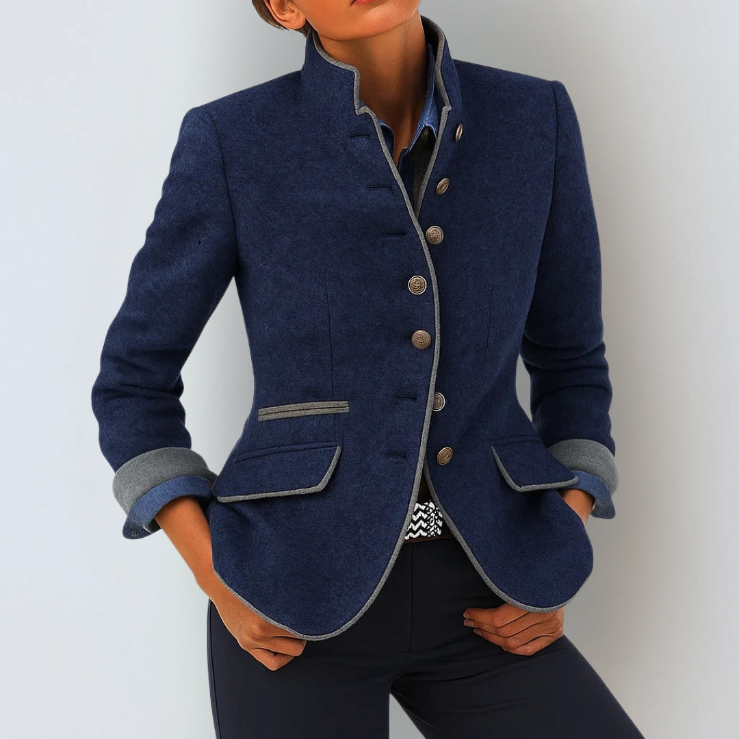 Elegant vest met opstaande kraag voor dames