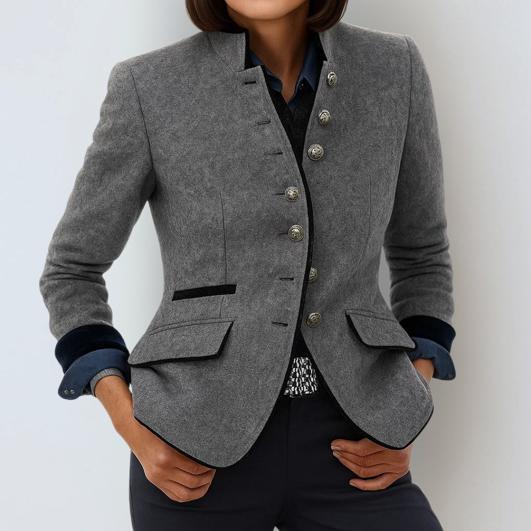 Elegant vest met opstaande kraag voor dames
