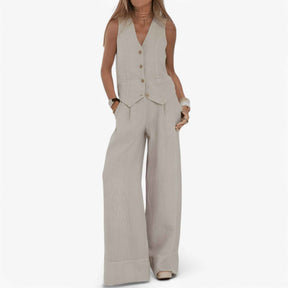 Mouwloos vest (met gratis bijpassende broek)