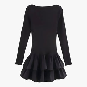 Dress : Celeste | Minijurk met lange mouwen - Trends en stijl in van Pantino