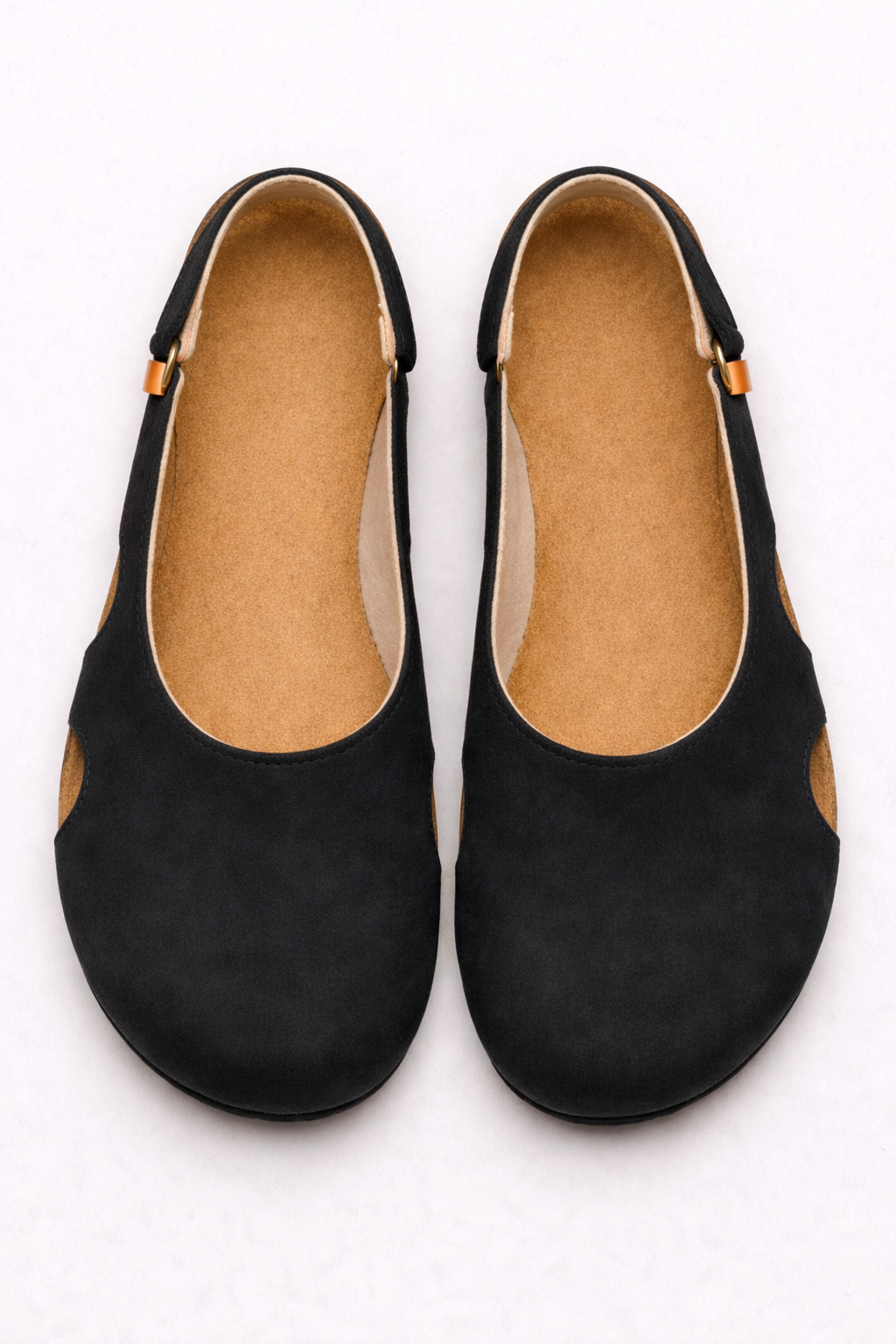 Slingback Zwarte Dames van Echt Leer, Hak 5cm, Ronde Neus: Elegantie & Comfort