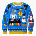 Śmieszny sweter świąteczny męski z motywem zwierząt