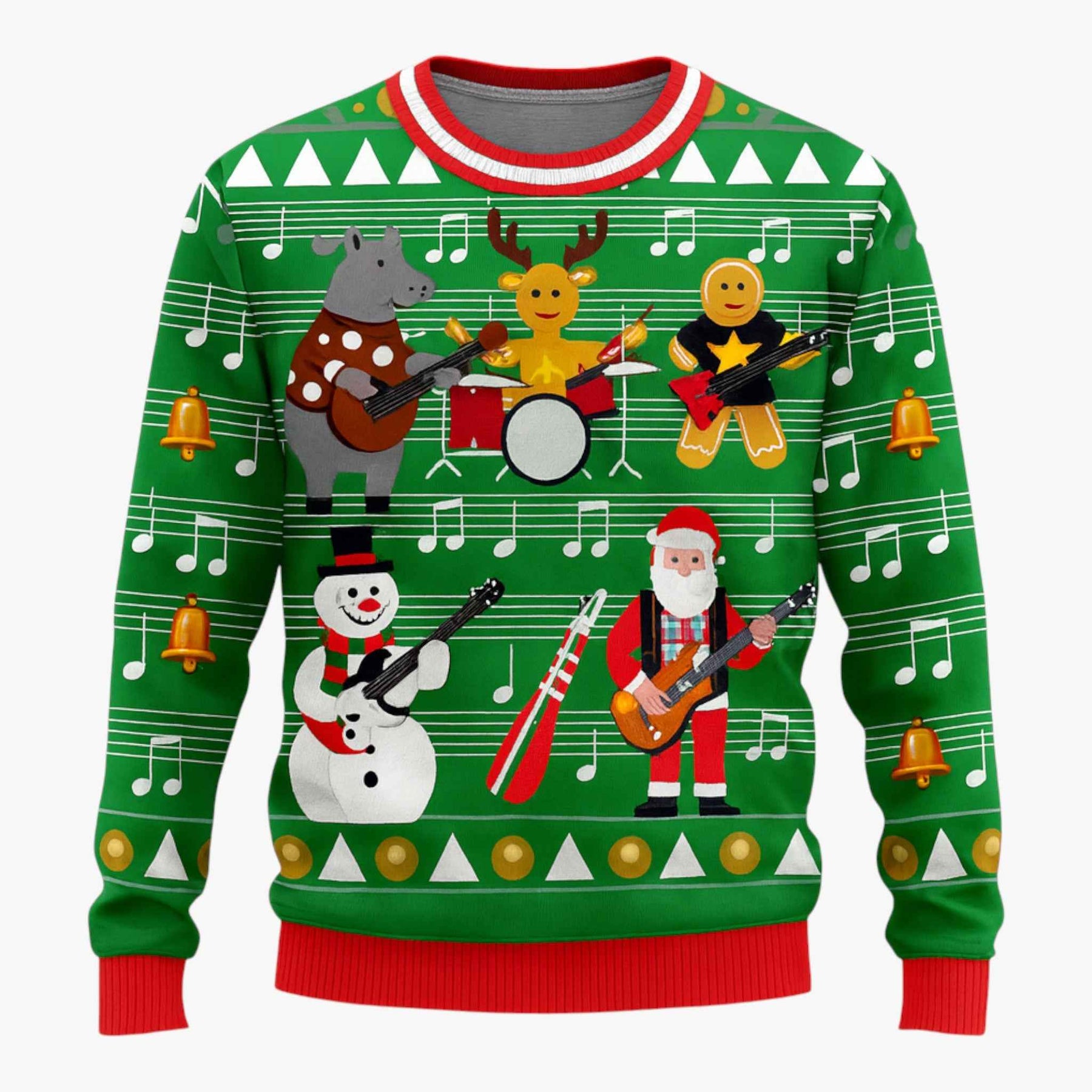 Sweaters: Truien : Foute Kersttrui Heren met Dierenontwerp in Ontwerp 4 van Pantino