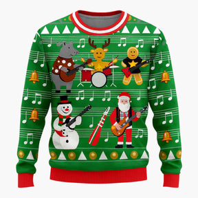 Sweaters: Truien : Foute Kersttrui Heren met Dierenontwerp in Ontwerp 4 van Pantino