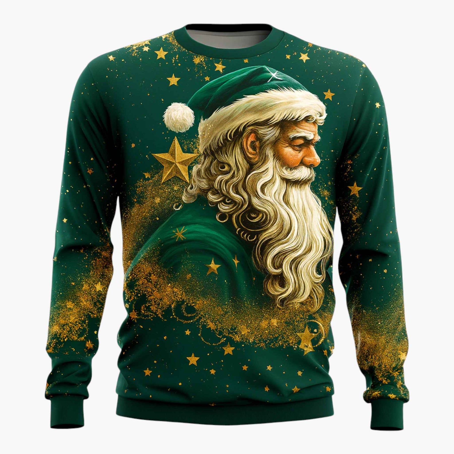 Sweaters: Truien : Heren Casual Kerstsweater met Muziekpatroon in Ontwerp 4 van Pantino