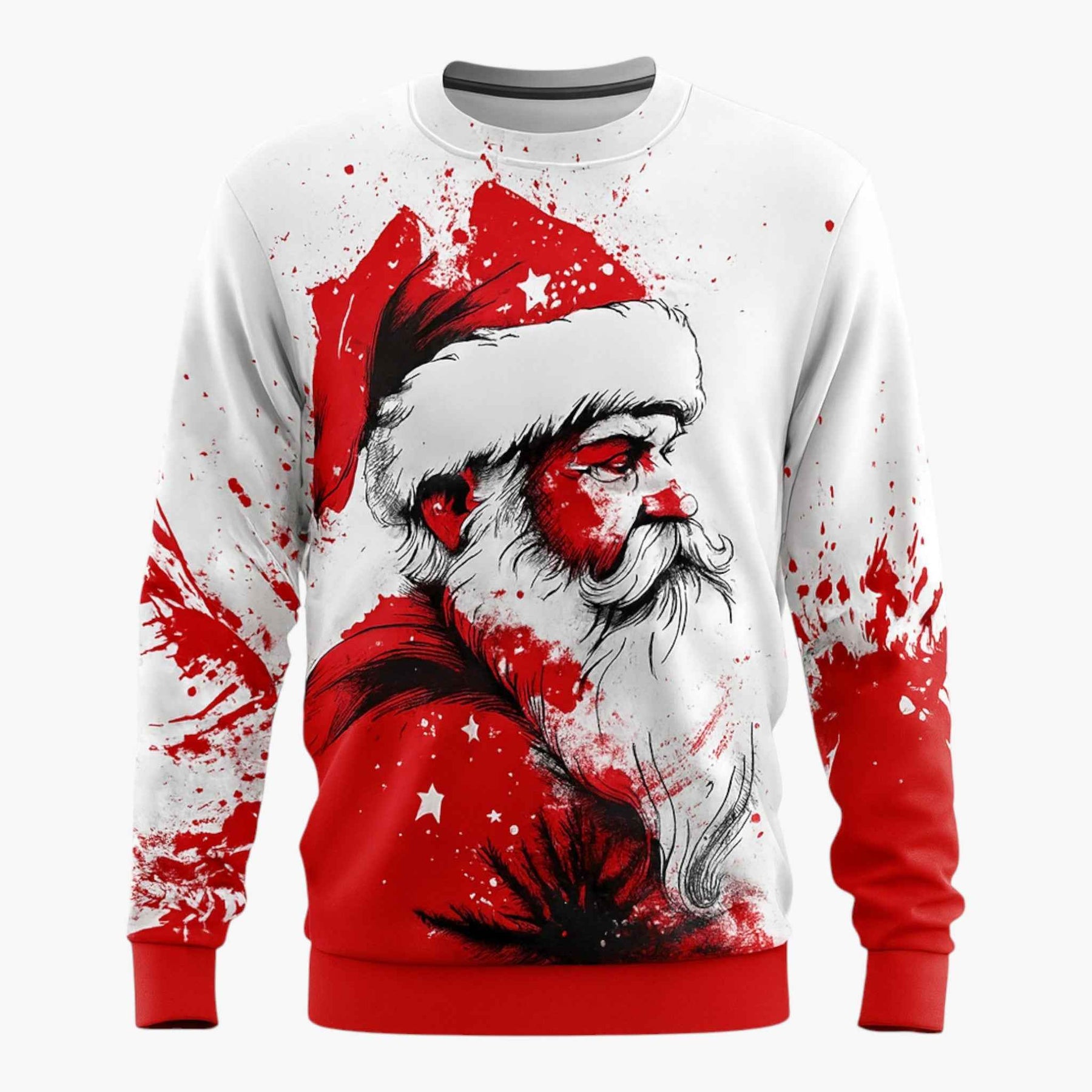 Sweaters: Truien : Heren Casual Kerstsweater met Muziekpatroon in Ontwerp 5 van Pantino
