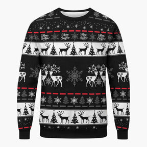 Sweaters : Heren Foute Kersttrui met Rendierprint in Trui 7 van Pantino