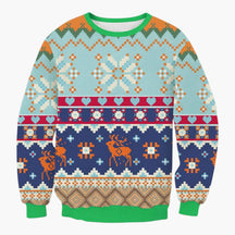 Sweaters : Heren Foute Kersttrui met Rendierprint in Trui 5 van Pantino