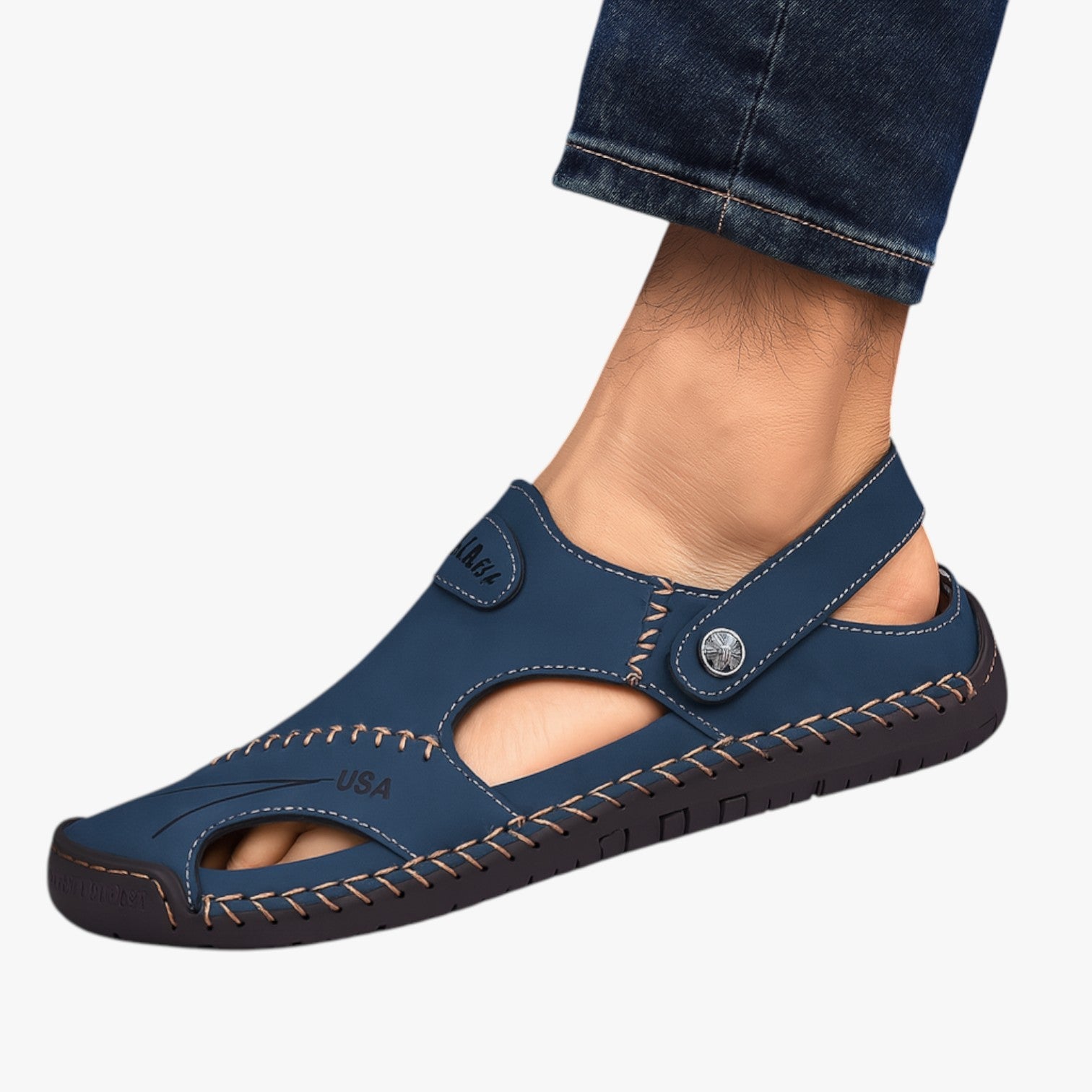 Zomersandalen voor heren - Ademend leer en antislipzool voor een vleugje stijl