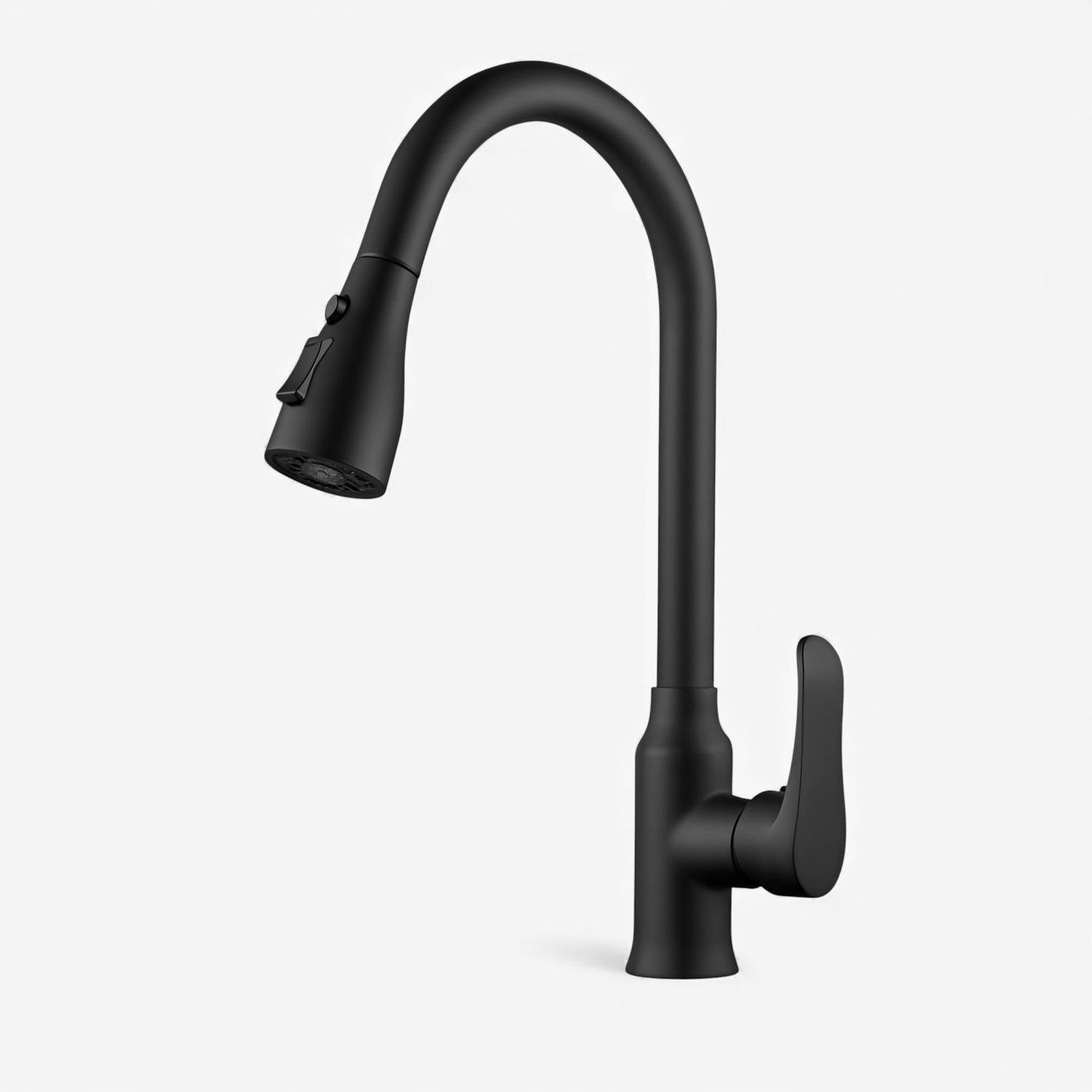 home & garden : Calius - Uittrekbare keukenkraan in Mat zwart van Pantino