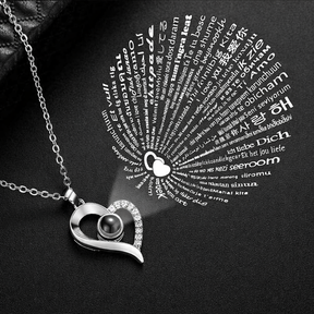 Gift Set : Love Halsketting Dames - In 100 Talen - Gift Set in van Pantino