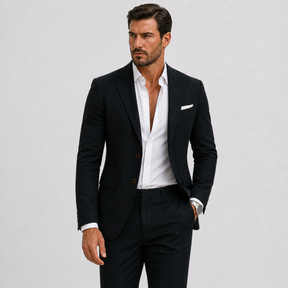 Elegant Zomers Slim Fit Herenpak van Linnen - Perfect voor Ceremonies en Evenementen