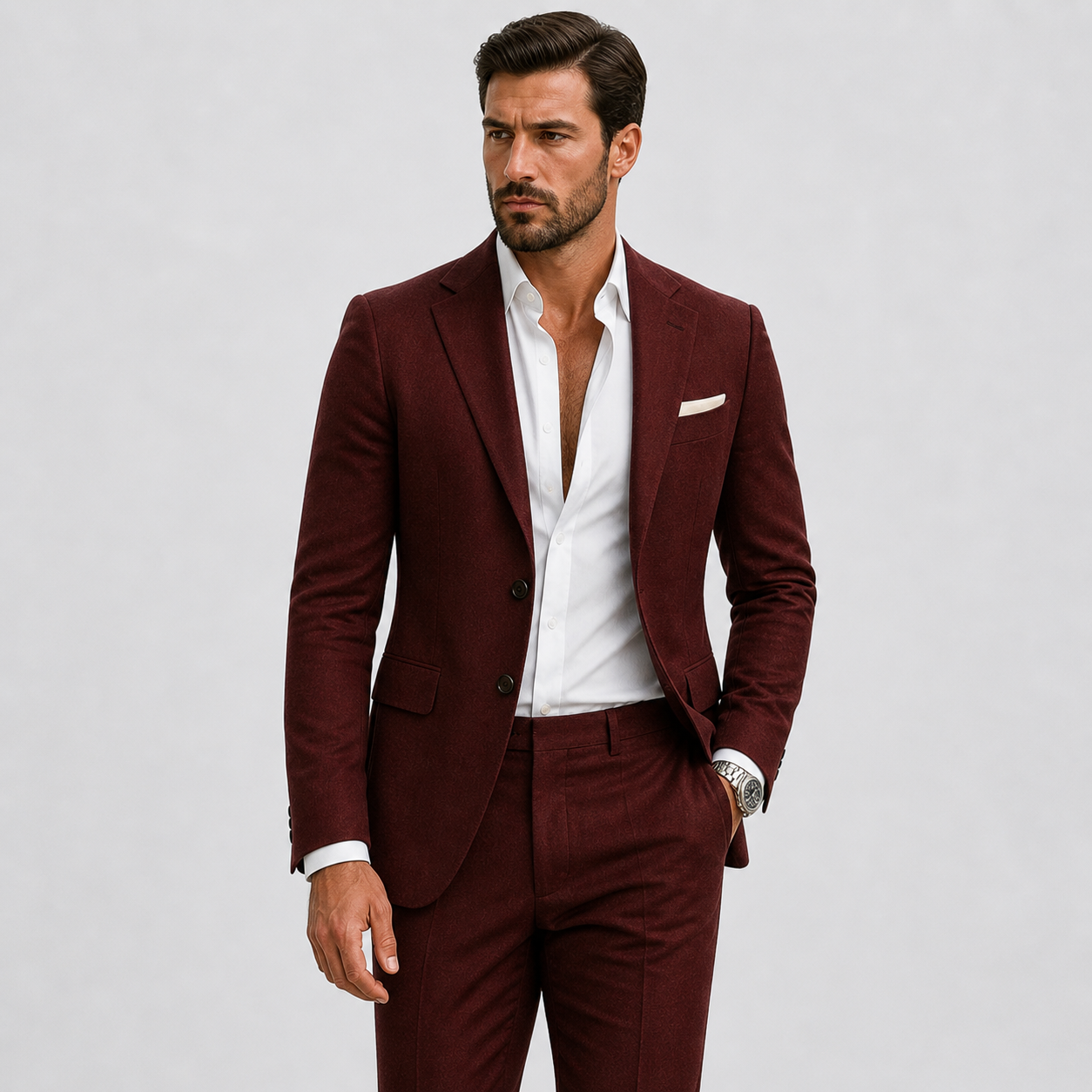 Elegant Zomers Slim Fit Herenpak van Linnen - Perfect voor Ceremonies en Evenementen