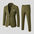 Elegant Zomers Slim Fit Herenpak van Linnen - Perfect voor Ceremonies en Evenementen