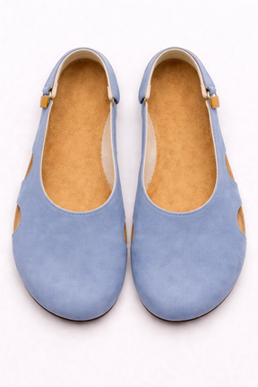 Slingback Zwarte Dames van Echt Leer, Hak 5cm, Ronde Neus: Elegantie & Comfort