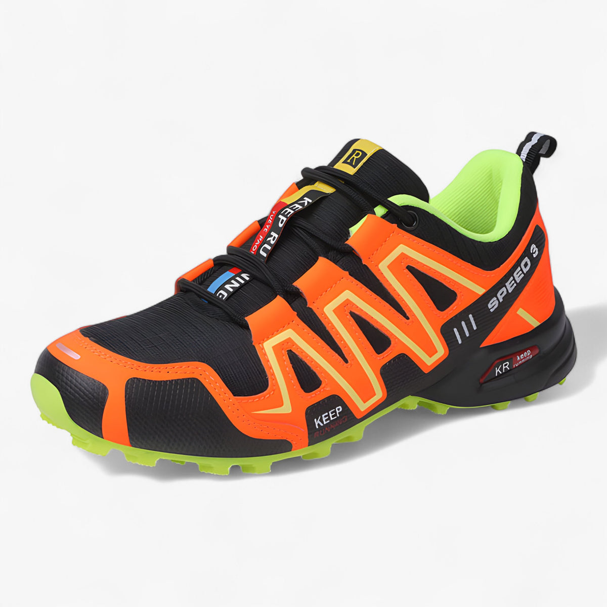 outdoor equipment : Kurt - Comfortabale heren hike trekking schoen in Oranje-geel van Pantino