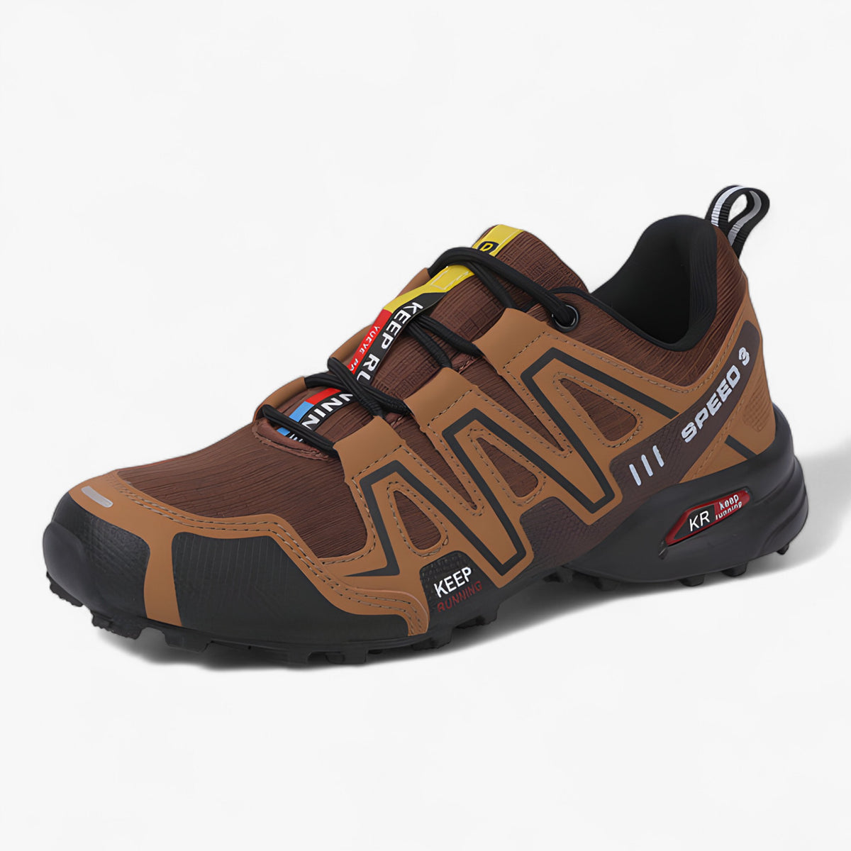 outdoor equipment : Kurt - Comfortabale heren hike trekking schoen in Bruin van Pantino