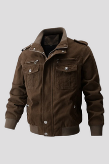 Fleece Jacket : Heren Fleecejack met Windbescherming - Zwart in Chocolade van Pantinoshop