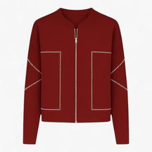 Clothes : Clara | Licht en elegant jasje in Rood van Pantino