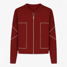Clothes : Clara | Licht en elegant jasje in Rood van Pantino