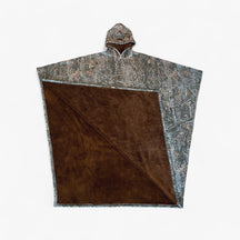 Lizett | Fleece Poncho met capuchon - Ultiem comfort en stijl- €25 : Lizett | Fleece Poncho met capuchon - Ultiem comfort en stijl in Bark van Pantinoshop